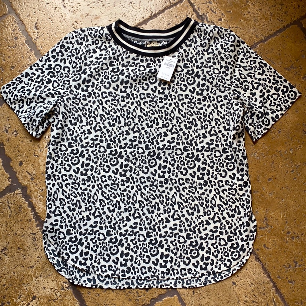 Leopard Crew neck top
